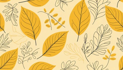 Muted Tropical Leaves