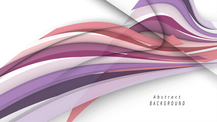 Abstract design features flowing wave patterns in soft pastel hues