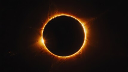 a solar eclipse with the sun behind it