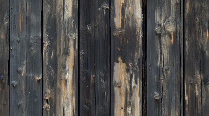 Fototapeta premium Seamless pattern of aged wooden planks with natural grain and texture, ideal for rustic or vintage design projects.