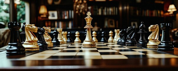 Majestic Chess Set in Elegant Setting