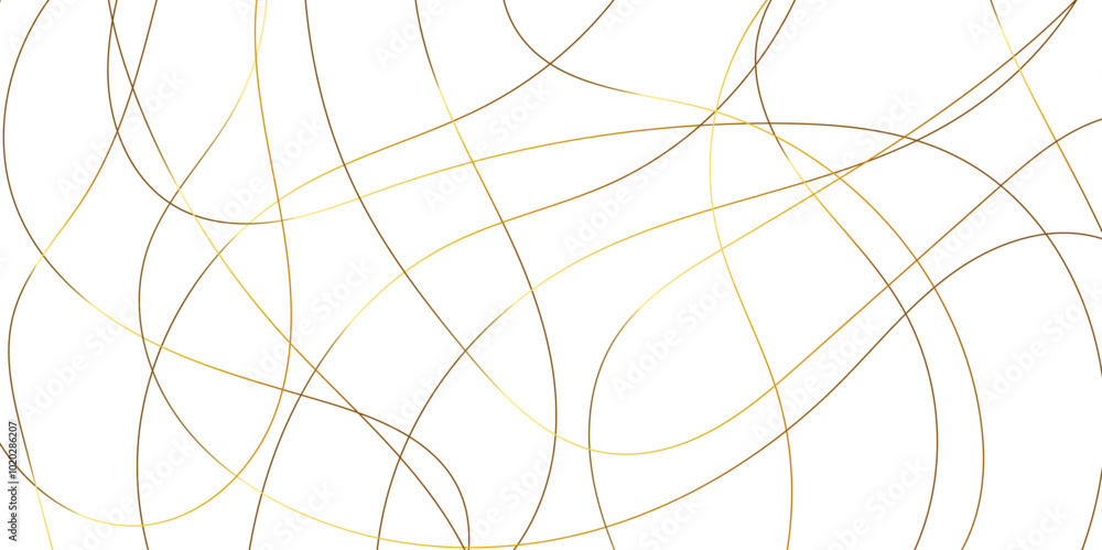 Fototapete Abstract golden lines with white background. Creative and geometric shape with luxury pattern and paper texture design. abstract background with stripes for website design Technology background.	