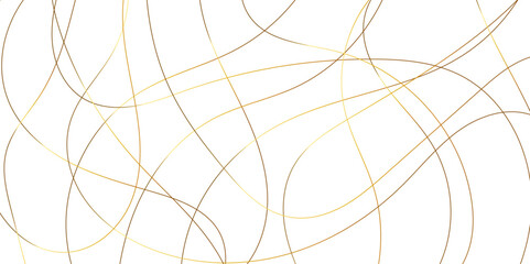 Abstract golden lines with white background. Creative and geometric shape with luxury pattern and paper texture design. abstract background with stripes for website design Technology background.	