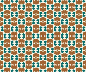 Abstract ethnic ikat art. Seamless pattern in tribal, folk embroidery, and Mexican style. Aztec geometric art ornament print.