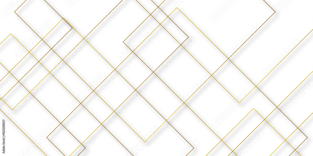Leinwandbilder Abstract background golden square stock line background. abstract artistic of geometric background Gold gradient abstract seamless vector pattern. Minimal style website banner, decoration Vector.	