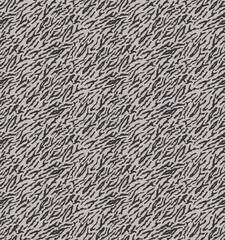 Zebra striped lines fur skin print texture seamless pattern. Animal background. Abstract curved lines ornament. Geometric shapes.