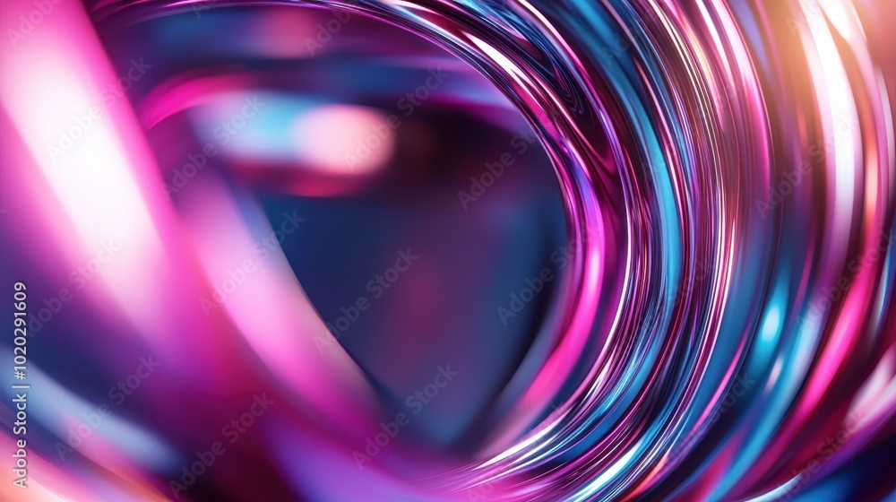 Aufkleber dynamic and colorful swirls in hues of pink and blue create a sense of movement and energy, resembli
