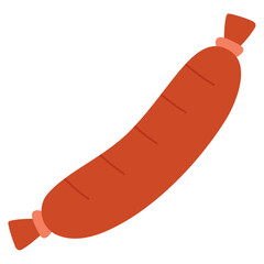 illustration of a sausage