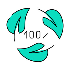 biodegradable waste sorting line icon vector. biodegradable waste sorting sign. isolated symbol illustration