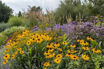Fototapeta premium An infographic showing how to create a bee-friendly garden