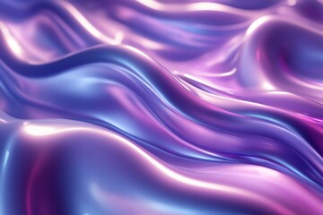 Obraz premium 3D Groovy Waves, Rich, glossy textured design Background Wallpaper