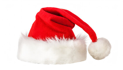 santa claus red hat isolated