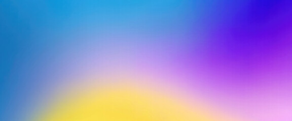Fuzzy Purple blue yellow background gradient