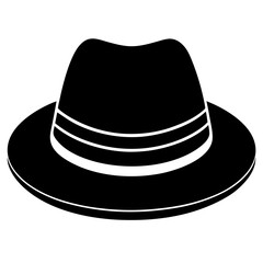 black hat isolated on white