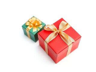 Obraz premium birthday gift boxes isolated on white background