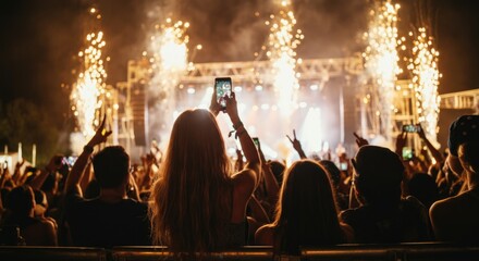 Energetic Concert Crowd Capturing Live Performance with Smartphones