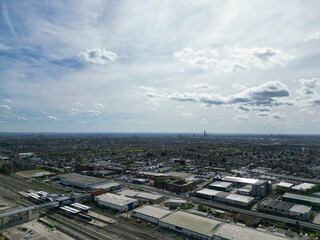 Aerial View of West Brent Cross Central London City of England United Kingdom. April 12th, 2024
