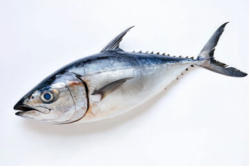 Naklejka premium tuna white background stock photo