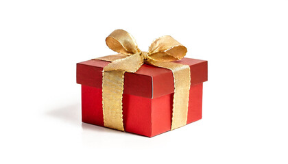 Obraz premium Christmas Gift box, isolated, white background