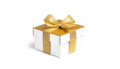 Obraz premium Christmas Gift box, isolated, white background