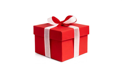 Obraz premium Christmas Gift box, isolated, white background