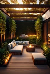 transformative outdoor living spaces featuring innovative sustainable design elements all season enjoyment, landscaping, greenery, patio, deck, furniture