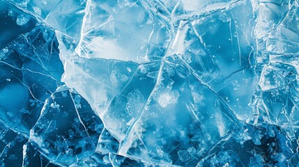 Obraz premium Abstract Ice Texture: Frozen Winter Landscape