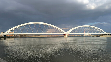 banks of Danube river in Novi Sad