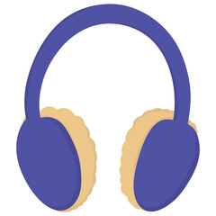 Winter earmuffs illustration 