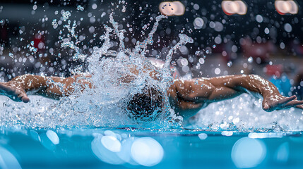 Professional Cyclist Racing on a Mountain Trail