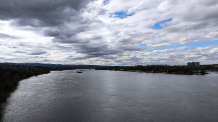 banks of Danube river in Novi Sad