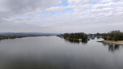 banks of Danube river in Novi Sad