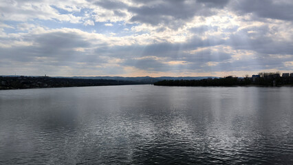 banks of Danube river in Novi Sad