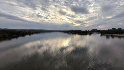 banks of Danube river in Novi Sad