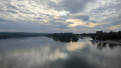banks of Danube river in Novi Sad