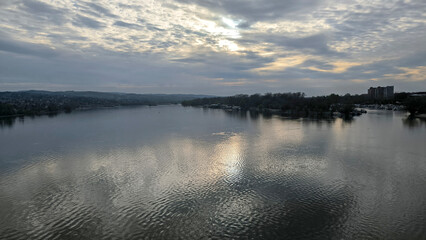 banks of Danube river in Novi Sad