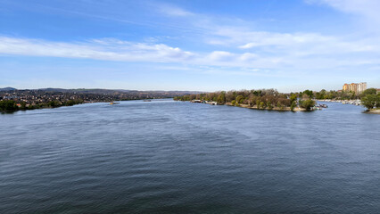 banks of Danube river in Novi Sad
