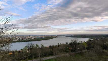 banks of Danube river in Novi Sad