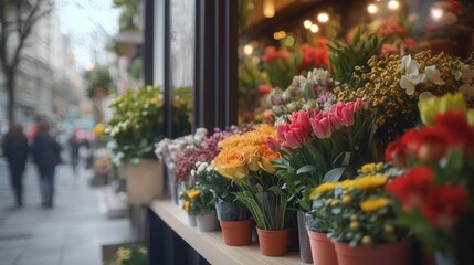 Floral Shop Window Display