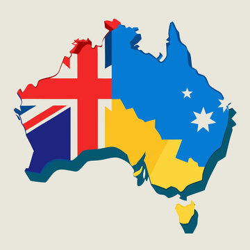 recommend clip art: australia map illustration