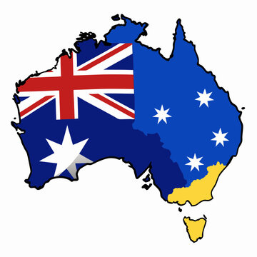 recommend clip art: australia map illustration