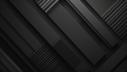Obraz premium Abstract Black Geometric Pattern with Diagonal Stripes