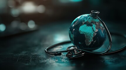 The Globe with Stethoscope