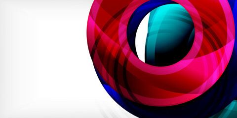 Obraz premium Circles, round elements, ring shapes premium background. Vector Illustration For Wallpaper, Banner, Background, Card, Book Illustration, landing page