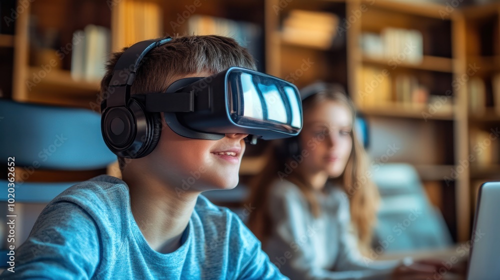 Aufkleber remote education trends focusing on asynchronous learning and interactive online resources for flexi