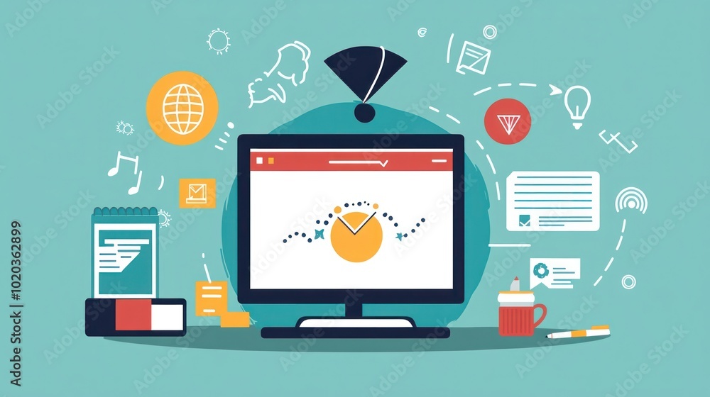 Poster self-paced online learning platforms allowing students to access lessons, assessments, and quizzes o