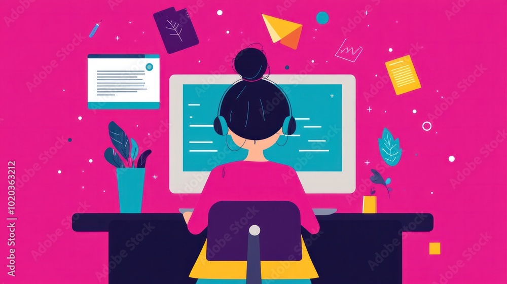 Poster self-paced online learning platforms allowing students to access lessons, assessments, and quizzes o