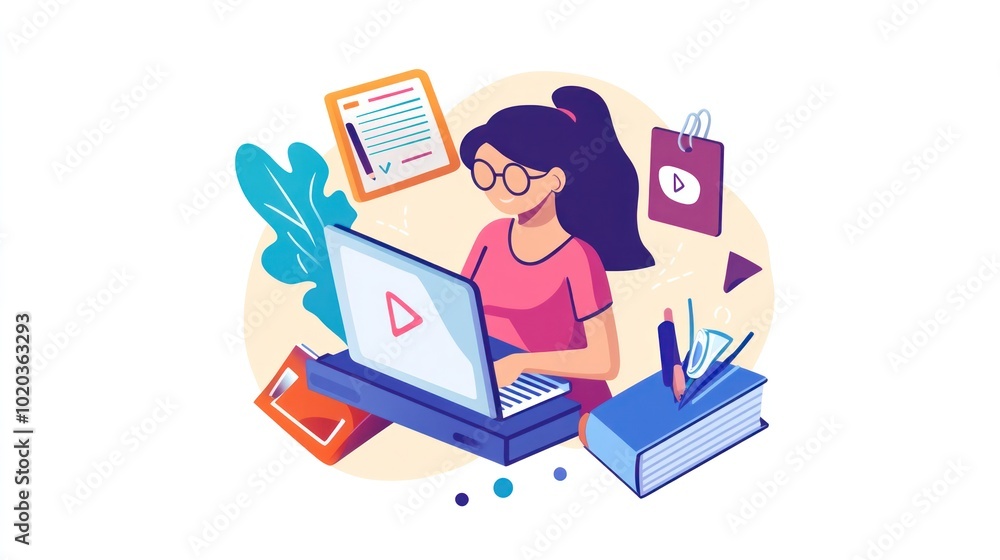 Poster self-paced online learning platforms with built-in assessments, peer feedback, and course completion