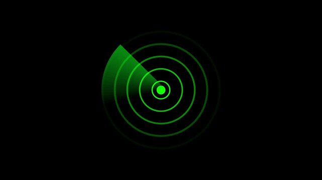Rader icon, object ditected, rader green .