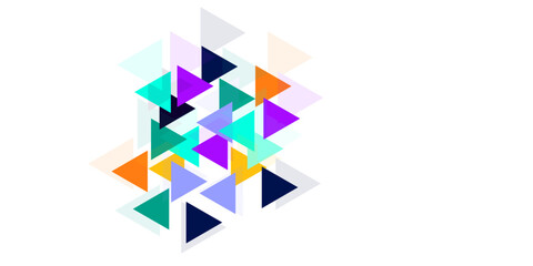 Abstract colorful triangle background design.